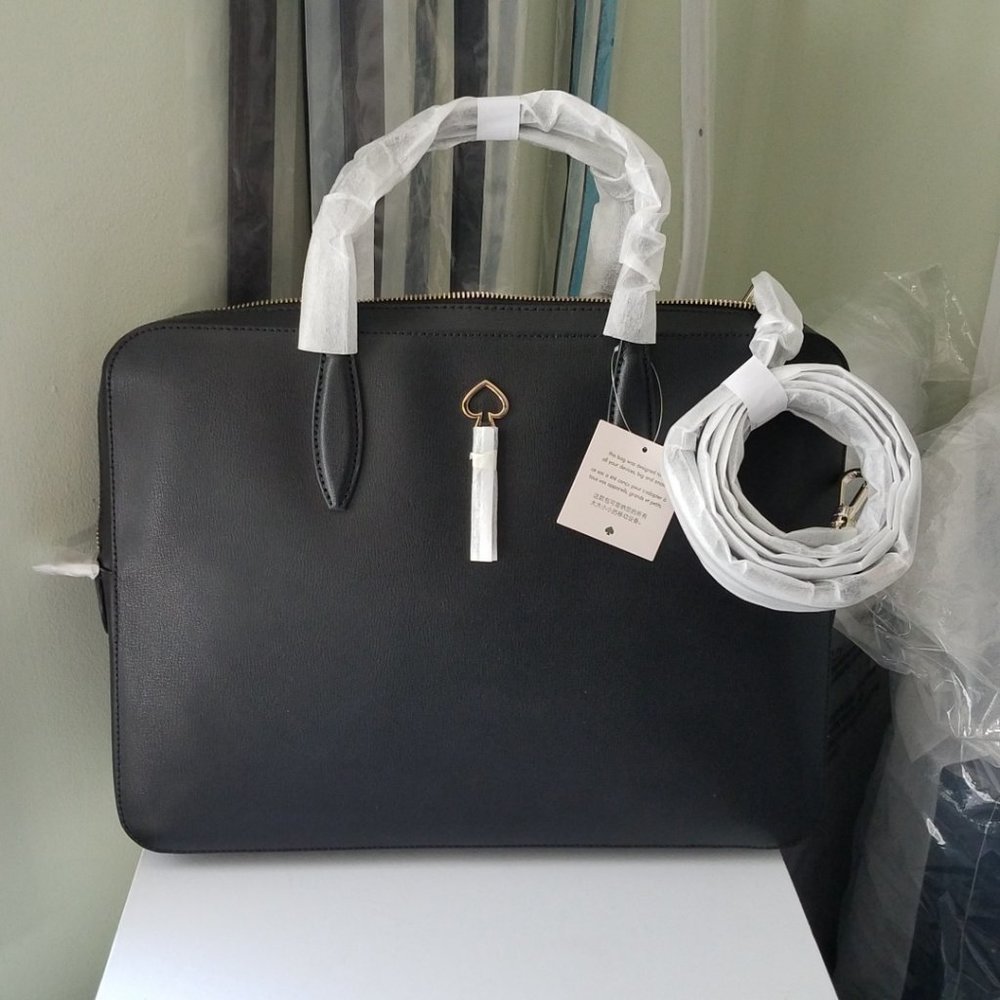 $198/$329 New!! KATE SPADE black laptop bag - Picture 4 of 16